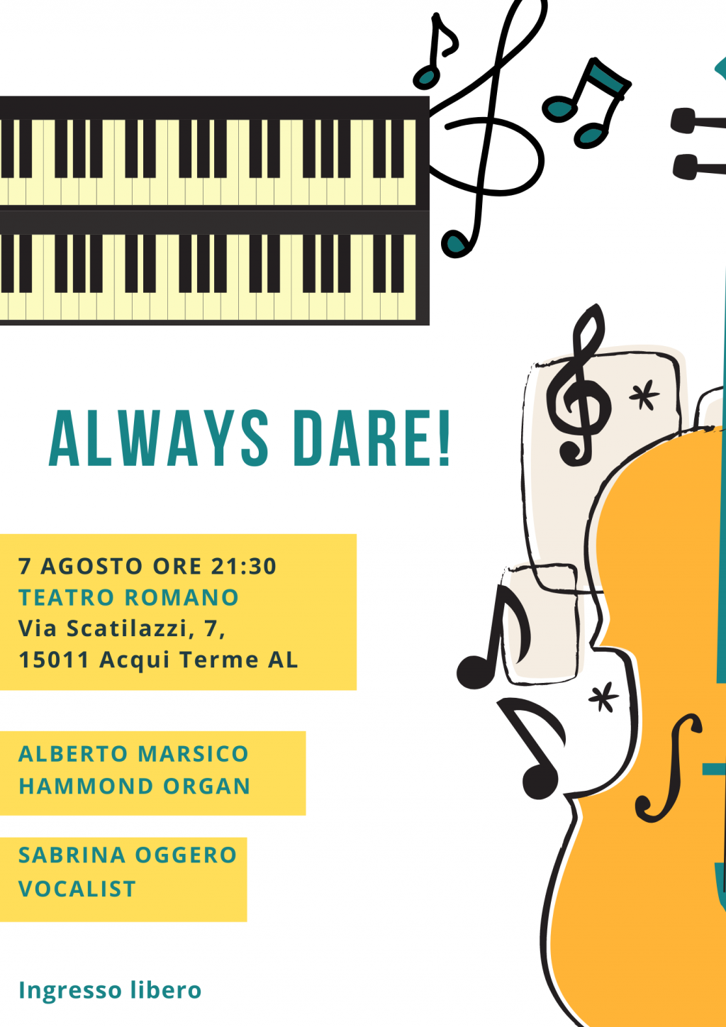 Always Dare! Il jazz torna ad Aqui Terme