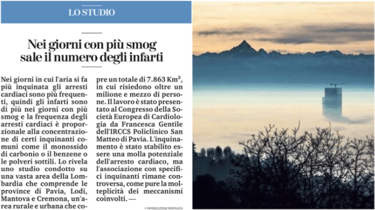 Smog e infarto: quando l’aria incide sulla nostra salute